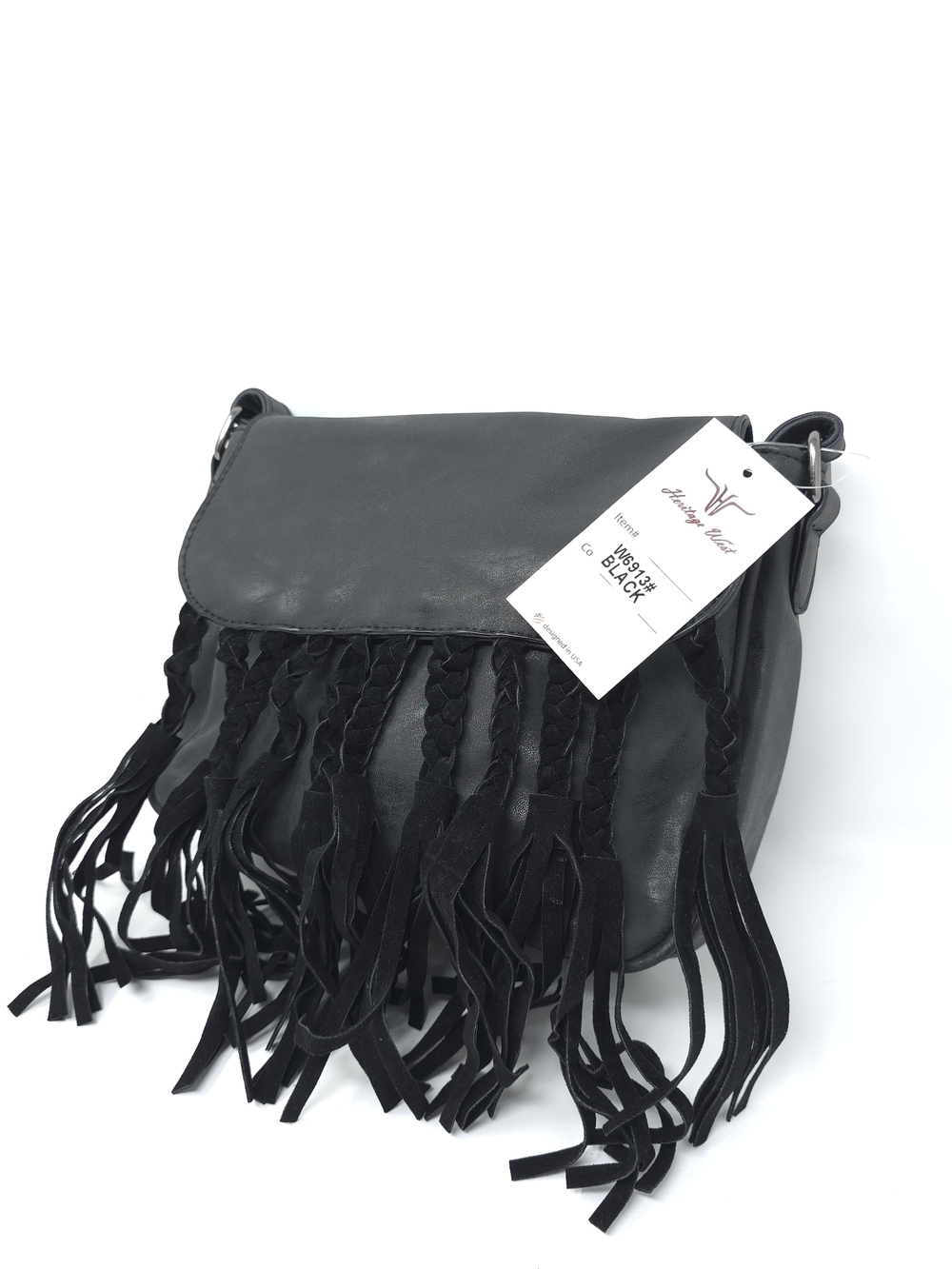 🤠 Heritage West Western Handbag 🤠
✨ Black & Black Braided Fringe (NWT)! ✨